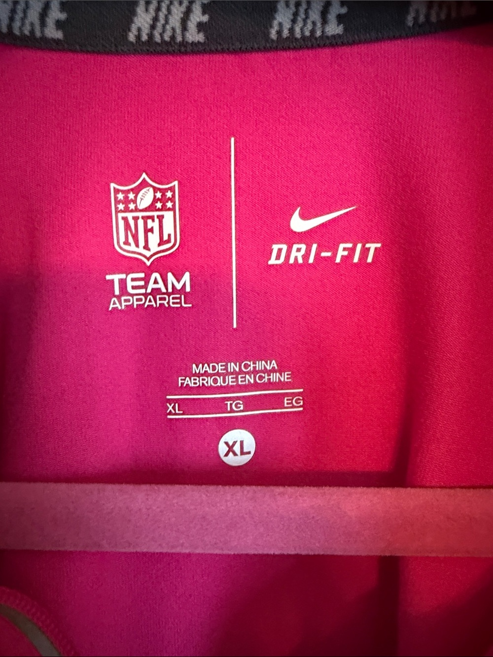 Nike Hot Pink Carolina Panthers Quarter-Zip Pullover - Picture 2 of 5
